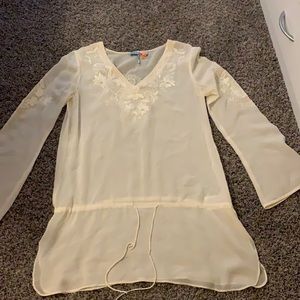 Guess by Marciano silk and embroidered blouse
